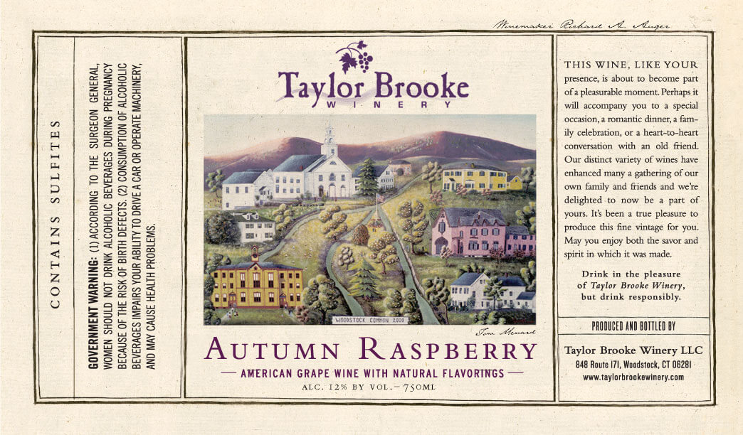 Autumn Raspberry label