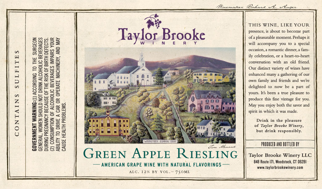 Green Apple Riesling label