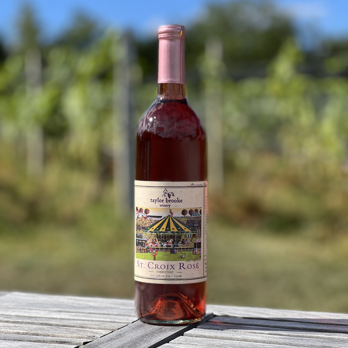 St. Croix Rosé wine bottle